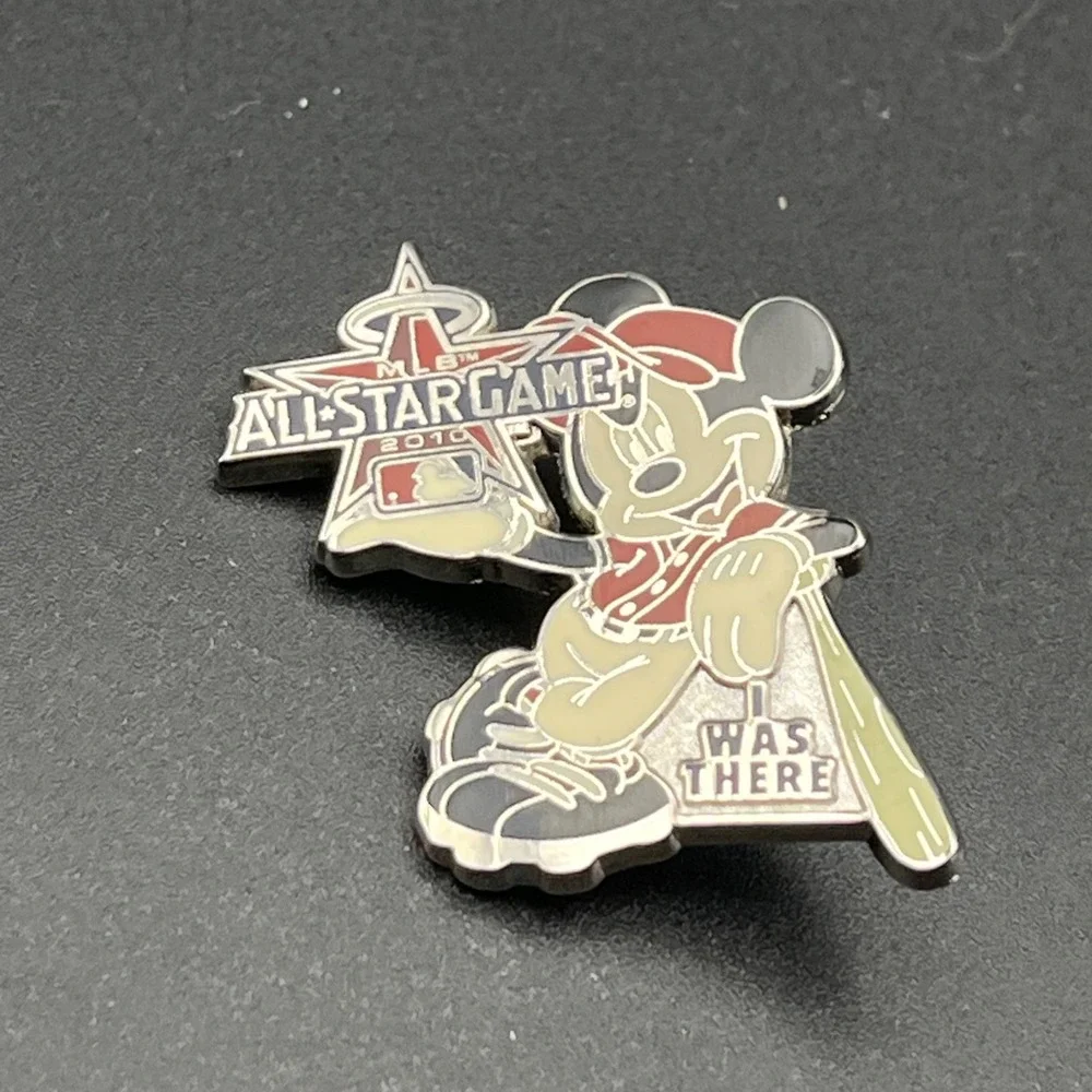 Disney MLB Baseball All Star Game 2010 Mickey Mouse I Was There Lapel‎ Hat Pin